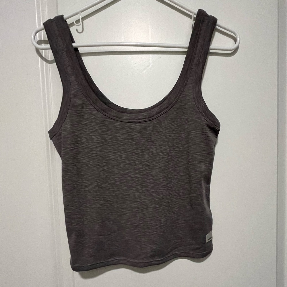 Grey Vuori crop tank-SZ S